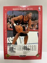 NBAカード　ラシード・ウォーレス　RASHEED WALLACE SP AUTHENTIC UPPER DECK 1998 【ブレイザーズ時代】_画像3