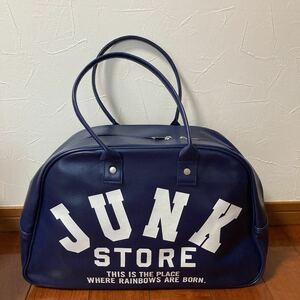 Junk Store, Junk Store, Boston Bag, сумка, спортивная сумка, темно -синий, размер, 24 × 41 × 13 ・ Цена 2900 иен