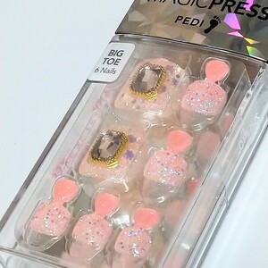 新品 ダッシングディバ マジックプレス ネイルチップ ペディキュア 足爪用 フット 1秒ジェルネイル