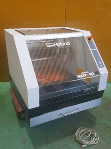 【1円スタート！美品】ローランド / Roland MDX-40 3Dプリンタ 3D切削加工機 樹脂専用切削ＲＰマシン 動作良好