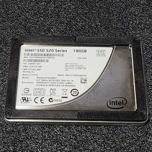 INTEL SSD 520 SERIES(SSDSC2CW180A3) 180GB SATA SSD 正常品 2.5インチ内蔵SSD フォーマット済み PCパーツ 動作確認済み