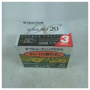 【未使用品】富士フイルム VHS-C 20分ビデオテープ TC-20x3SAG-DC