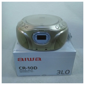 【未使用品】アイワ CDラジオプレイヤー CR-10D ゴールド