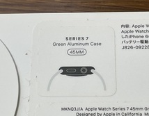 【極美品】Apple Watch series７☆45mm アップルウォッチ GPSモデル グリーン MKNQ3J/A おまけ多数 _画像3