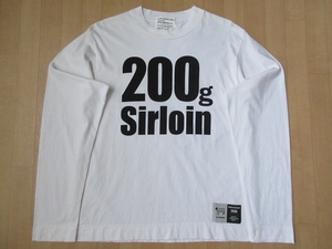 00's 日本製 GENERAL RESEARCH 2006年 200g Sirloin 長袖Tシャツ S ジェネラル リサーチ サーロイン ロンT牛肉 ステーキMOUNTAINマウンテン