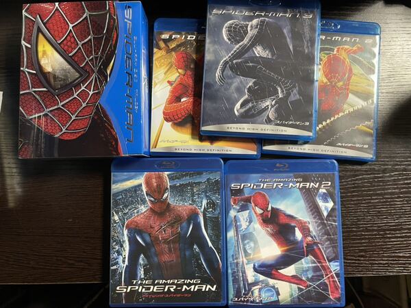 【即決】★スパイダーマン1/2/3 アメイジングスパイダーマン1/2★シリーズ5作品セット　Blu-ray