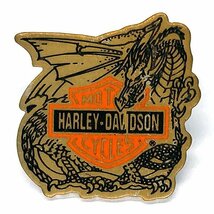 ハーレーダビッドソン ドラゴン ロゴ ピンバッジ Harley Davidson Dragon Logo Pin ハーレー・ダビッドソン バイカー HARLEY-DAVIDSON_画像1