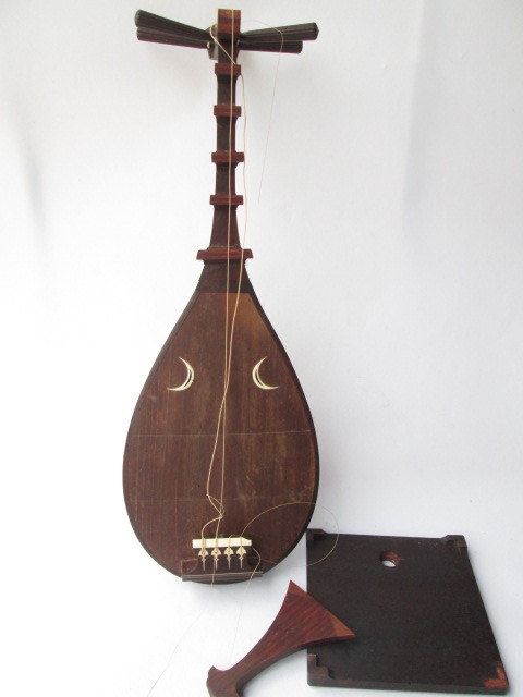 偉大な 薩摩琵琶 ４弦４柱 時代物 ジャンク 和楽器 弦楽器 弦楽器 楽器 