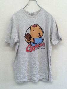 【レア】　広島東洋カープ　Capies　カピバラ　リメイク　オリジナル　半袖Tシャツ　メンズ　Mサイズ　希少　一点物