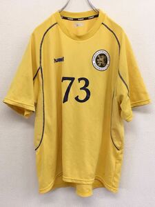 東京学芸大学　TOKYO GAKUGEI UNIVERSITYS　サッカー部　ユニフォーム　メンズ　Oサイズ　イエロー　日本製　hummel　非売品　支給品