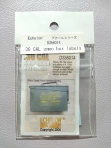 【ECHELON/アメリカ軍】1/35　.30CAL(Caliber口径) Ammunition Box Labels【ウィンチェスター社M1Carbineの.30カービン弾(7.62×33mm)用?】