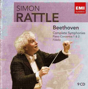 【9CD】ベートーヴェン／交響曲全集，歌劇「フィデリオ」他　ラトル【送料込】