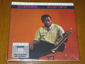 MILES DAVIS マイルス・デイビス / MILESTONES 2012年発売 MFSL社 Hybrid SACD 輸入盤