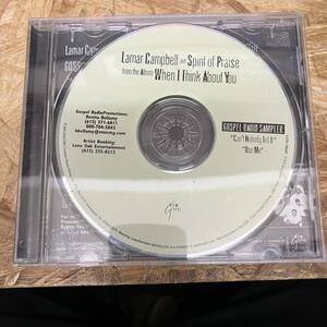 ● HIPHOP,R&B LAMAR CAMPBELL AND SPIRIT OF PRAISE FROM THE ALBUM WHEN I THINK ABOUT YOU GOSPEL RADIO SAMPLER RARE,INDIE CD 中古品