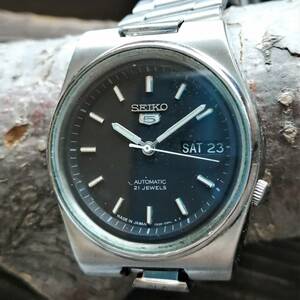 【超美品！】SEIKO5 自動巻き1970年代！ヴィンテージ腕時計メンズセイコー5男性人気ブランド逆輸入モデル日本未発売アンティーク C