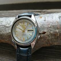 【超美品！】SEIKO5 自動巻き1970年代！ヴィンテージ腕時計メンズセイコー5男性人気ブランド逆輸入モデル日本未発売アンティーク 0612f_画像2