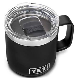 新品 YETIイエティ ランブラー 10oz(296ml)保温保冷 マグカップ ふた付 ブラック