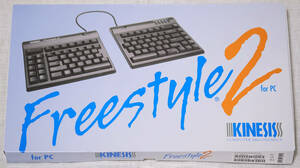 Kinesis Freestyle2 for PC　9インチ　左右分離型キーボード　KB800PB-us　有線　Windows　英語配列キーボード