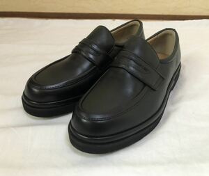G.T.HAWKINS AIR LIGHT ホーキンスビジネスシューズ 試着程度　HB-40001 US6/24cm 3E 黒革コインローファー 型　革靴