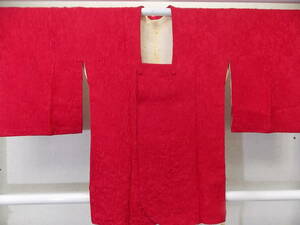 きもの今昔３８９３　道行コートコレクション　正絹纐纈織（ふくれ織）肩裏にカビ酸化あり