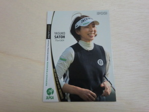 EPOCH 2022 JLPGA　No.32　佐藤靖子　女子ゴルフ　OFFICIAL TRADING CARDS