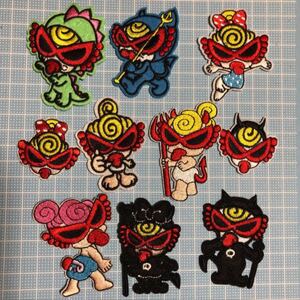 ワッペン アイロン接着 刺繍 10種類