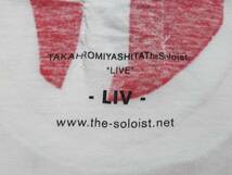 TAKAHIROMIYASHITA The Soloist タカヒロミヤシタ ザ ソロイスト Tシャツ 白 赤 L LIVE_画像6