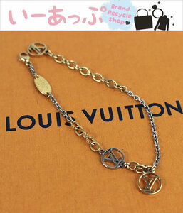  Louis Vuitton bracele Gold metal accessory lady's b RaRe s Logo mania M68077 ultimate beautiful goods n36