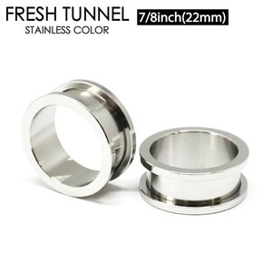 Body Pierce Fresh Tunnel 7/8 -дюймовый (22 мм) Эйлет хирургический шаргический шаргическая из нержавеющая сталь 316L Hall Topier 22mm Lob