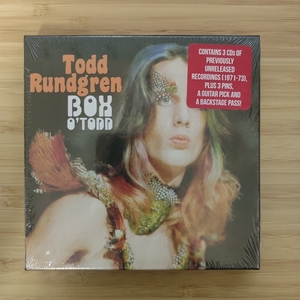 未使用 | TODD RUNDGREN BOX O TODD | 3CD+GOODS | CLO 185 | トッド・ラングレン 缶バッジ ステッカー ブックレット