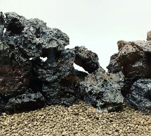 高濾過 溶岩石 3kg 50-100㎜ 黒 水槽 アクアリウム パルダリウム 水槽