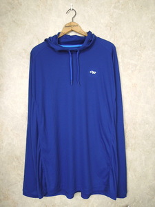 未使用品 Outdoor Research Mens Echo Hoody◆メンズXXLサイズ/ブルー/青/大きい/薄手パーカー/ラッシュガード/アウトドア/UVカット