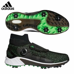 25cm* adidas golf regular price 25300 jpy ZG21 Motion BOA Adidas Golf zedoji-21 motion boa black green H68592 mid cut 