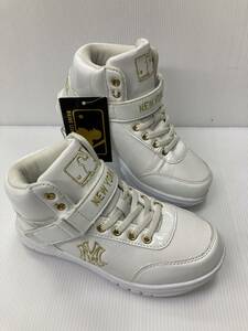 *. сделка! Major League HI cut спортивные туфли MLB-0001 белый | Gold 19.0cm EEE широкий легкий типа движение ...!