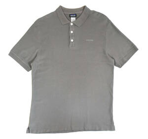 2014 PATAGONIA Polo shirts S(大きめ) Gray パタゴニア オーガニックコットン ポロシャツ 半袖 グレー