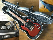 訳ありの中古品　Gibson SG Special 2012年　チェリーレッド　P90　ギブソン　SGスペシャル　SKB SG用　ハードケース　付属_画像1