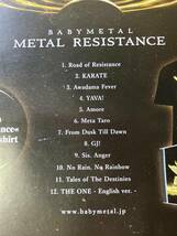 未使用未開封Tシャツ付 BABYMETAL ベビーメタル「METAL RESISTANCE 輸入盤 Tシャツ付」中元すず香 水野由結 菊地最愛 岡崎百々子 鞘師里穂_画像5