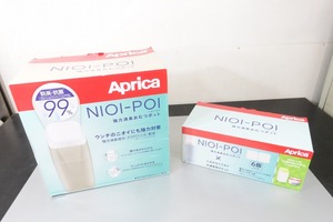  unused goods APRICA Nioi-Poi powerful deodorization diapers pot Appli ka odour poi body + preliminary cassette 6 piece pack diapers for waste basket 