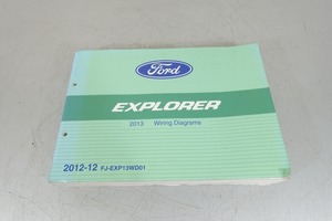 E-13 Ford Explorer service manual 2013 wiring diagram Wiring Diagrams Ford Explorer service book 