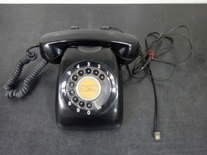 レトロ　電話機　黒　ダイヤル式　600-Ａ2型　ＴＭＧ-ＴＭ72　ジャンク品