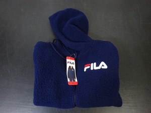 本州送料無料 未使用品 FILA Mサイズ レディース フリース パーカー 前ファスナー ネイビー 管理番号1302　