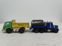 Y-0447【TONKA トンカ ミニカー　2台　トラック　タンクローリー　当時物 レトロ　飾り物　中古】_画像5