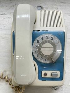 Y-0466[ Showa Retro telephone machine Japan electro- confidence telephone . company 601-A2 telephone machine Showa era 60 year made (1983 year ) secondhand goods dial type junk ]