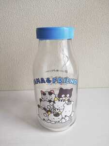 昭和レトロ タマ＆フレンズ TAMA&FRIENDS ガラス瓶 ミルク瓶 ソニー うちのタマ知りませんか？ 日本製 ビンテージ キャニスター 保存容器