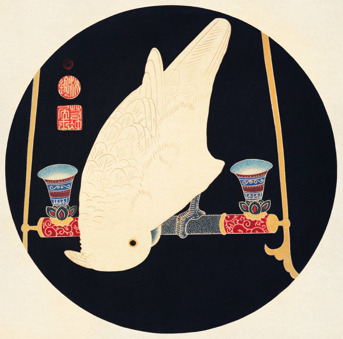 Nueva técnica especial de pintura de impresión de alta calidad de Flores y pájaros de Ito Jakuchu - Loro Marco de madera Procesamiento de fotocatalizador Precio especial 1980 yenes (envío incluido) Cómpralo ahora, obra de arte, cuadro, otros
