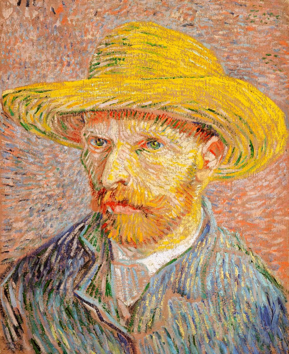 Nuevo Autorretrato de Van Gogh con Sombrero de Paja técnica especial impresión de alta calidad en marco de madera con revestimiento fotocatalítico Precio especial 1980 yenes (envío incluido) Cómpralo ahora, Obra de arte, Cuadro, otros