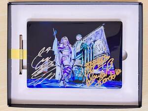  Star dam middle ...* on ... with autograph three war memory crystal graph .- New Japan Professional Wrestling complete new goods unused goods 