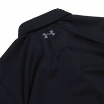 N440 新品 UNDER ARMOUR GOLF アンダーアーマー ゴルフ 吸汗速乾 半袖 テック ポロシャツ ストレッチ ドライ 春夏 厚手 M ブラック_画像6