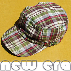 即決■NEW ERA■チェックだったからcap■サイズ 7＿1/4■古着