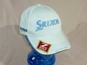 新品 スリクソン/SRIXON キャップ 白/水色